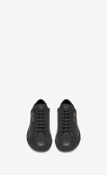 SAINT LAURENT Low Sneakers メンズ アンディ スニーカー(ブラック/レザー) b_V4